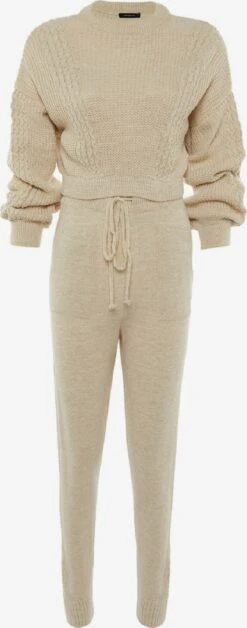 Trendyol Ensembles Survêtement Femme Beige