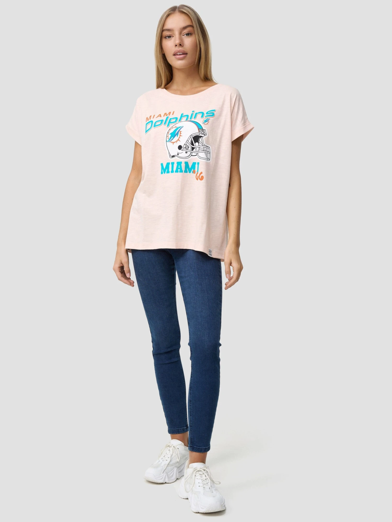 T-Shirts T-shirt Fonctionnel Miami Dolphins Femme Rose Pastel 5 T-Shirts T-shirt Fonctionnel Miami Dolphins Femme Rose Pastel – Image 5