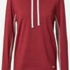 Under Armour Hauts à Manches Longues T-shirt Fonctionnel Femme Rouge Chiné