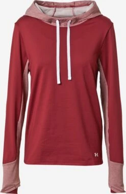 Under Armour Hauts à Manches Longues T-shirt Fonctionnel Femme Rouge Chiné