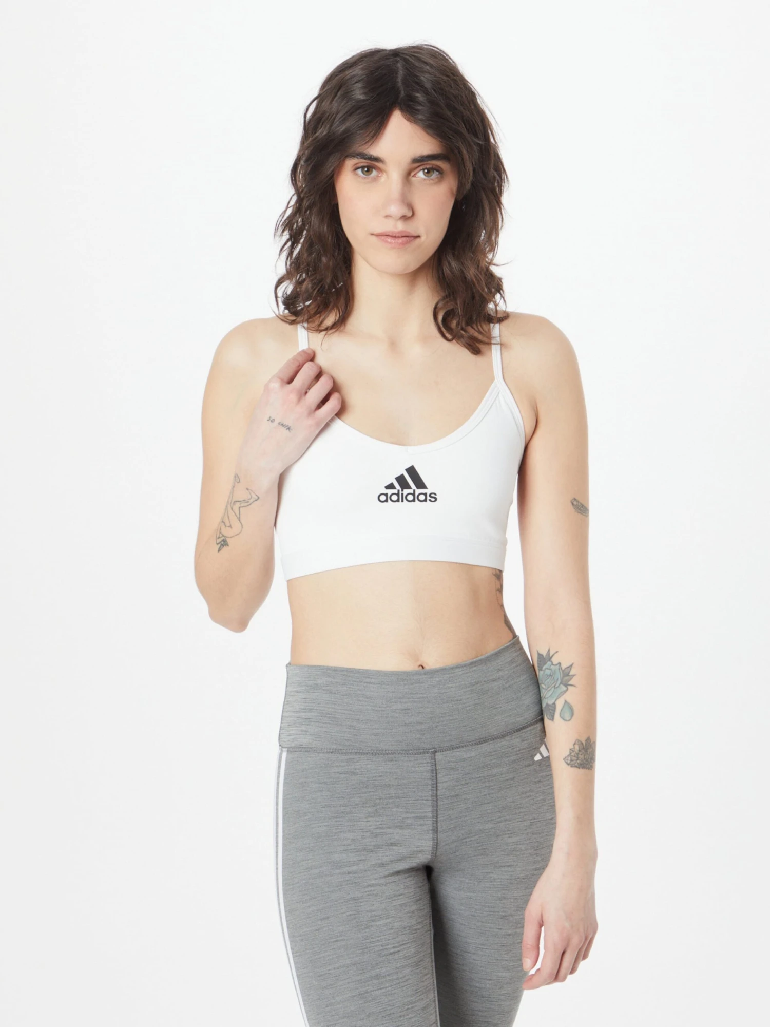 Adidas Sportswear Brassières Bustier Soutien-gorge De Sport Femme Blanc 2 Adidas Sportswear Brassières Bustier Soutien-gorge De Sport Femme Blanc – Image 2