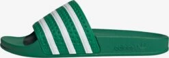 Adidas Originals Chaussures De Piscine Mule ADILETTE Femme Vert Gazon