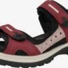 ECCO Chaussures De Plein Air Sandales De Randonnée Offroad Femme Rouge