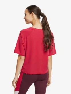 T-Shirts T-shirt Fonctionnel Femme Rouge Cerise -ADIDAS PERFORMANCE Soldes caef7d1ae85aa642b4923b70d2c3ccd4