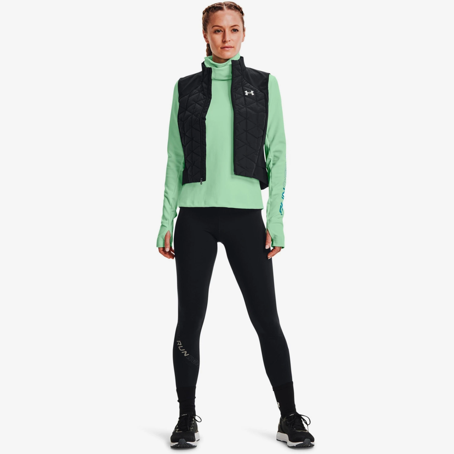 Under Armour Hauts à Manches Longues T-shirt Fonctionnel Femme Vert Clair 5 Under Armour Hauts à Manches Longues T-shirt Fonctionnel Femme Vert Clair – Image 5