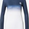 BIDI BADU Hauts à Manches Longues T-shirt Fonctionnel Femme Bleu Marine / Bleu Ciel / Blanc