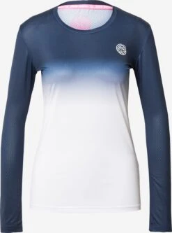 BIDI BADU Hauts à Manches Longues T-shirt Fonctionnel Femme Bleu Marine / Bleu Ciel / Blanc