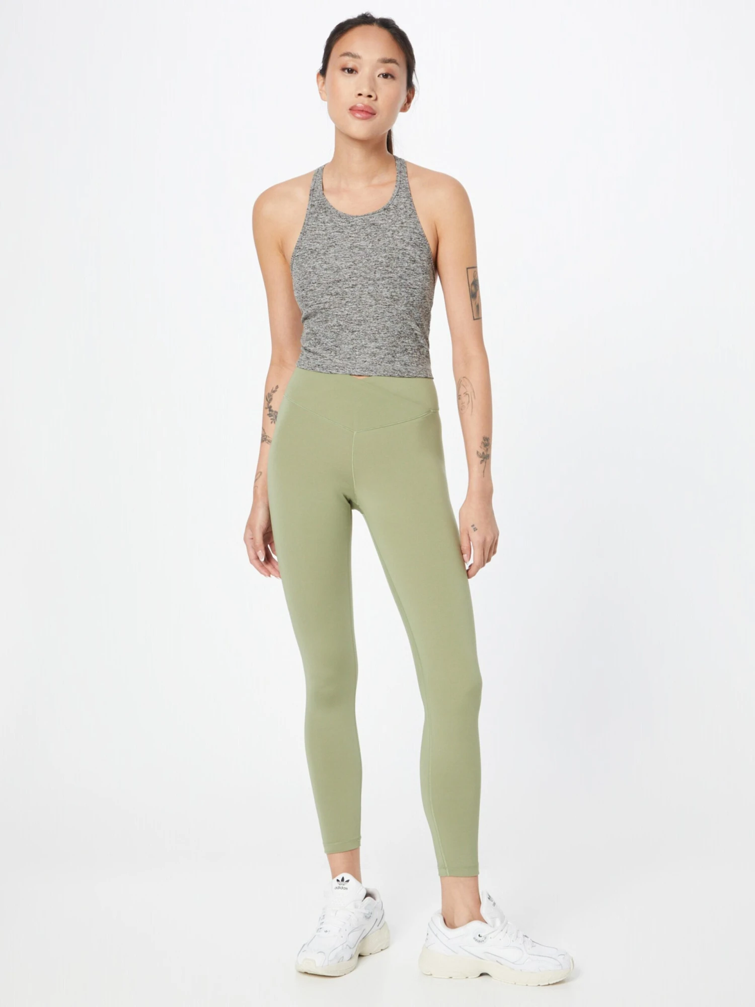 CASALL Leggings Skinny Pantalon De Sport Overlap Femme Vert Pastel 5 CASALL Leggings Skinny Pantalon De Sport Overlap Femme Vert Pastel – Image 5
