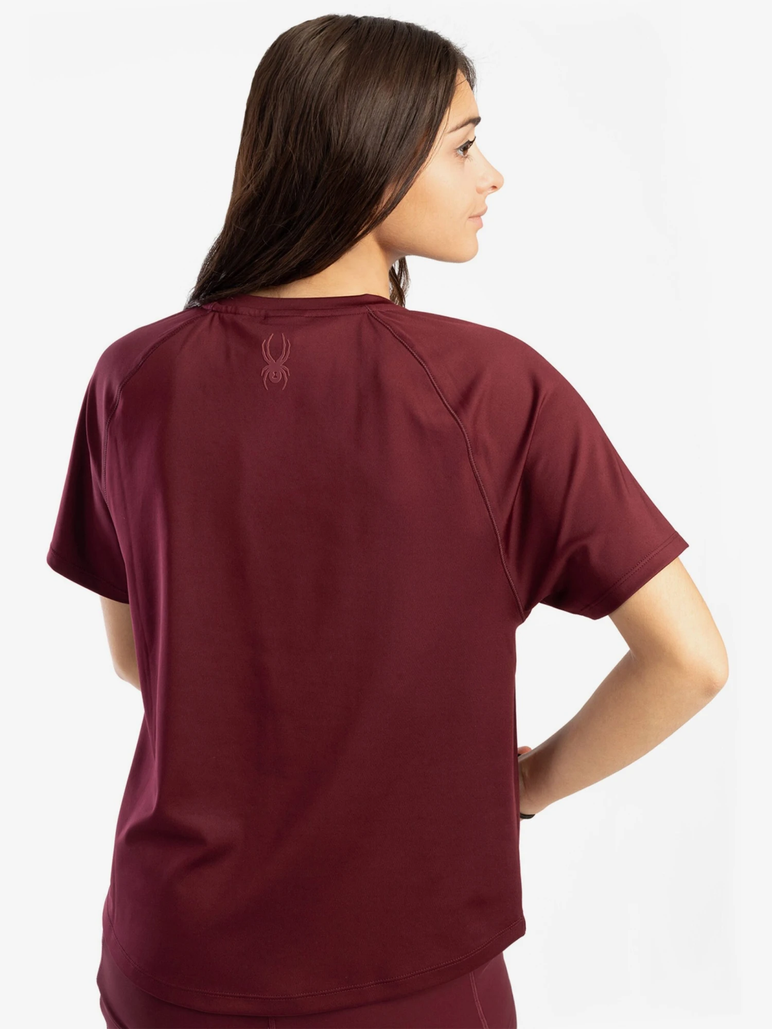 Spyder Hauts Pratiques Fonctionnels T-shirt Fonctionnel Femme Bordeaux 4 Spyder Hauts Pratiques Fonctionnels T-shirt Fonctionnel Femme Bordeaux – Image 4