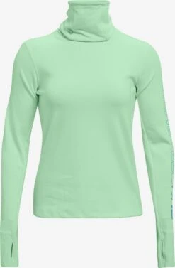 Under Armour Hauts à Manches Longues T-shirt Fonctionnel Femme Vert Clair
