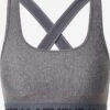 Under Armour Brassières Bustier Soutien-gorge De Sport Femme Gris Argenté / Gris Chiné