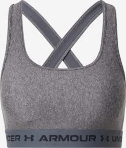 Under Armour Brassières Bustier Soutien-gorge De Sport Femme Gris Argenté / Gris Chiné