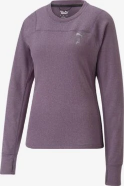 Puma Hauts à Manches Longues T-shirt Fonctionnel Femme Violet Chiné