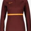 Nike Hauts à Manches Longues T-shirt Fonctionnel Academy Femme Marron