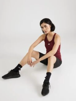 ADIDAS PERFORMANCE Maillots De Sport Haut De Sport Femme Rouge Carmin -ADIDAS PERFORMANCE Soldes e8c8c362a4552d10379ec9a3967e0a30