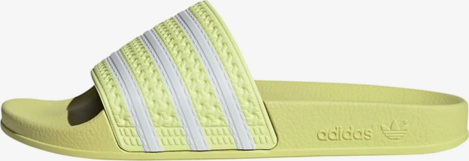 Adidas Originals Chaussures De Piscine Mule ADILETTE Femme Jaune 1 Adidas Originals Chaussures De Piscine Mule ADILETTE Femme Jaune