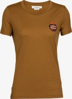 Icebreaker T-Shirts T-shirt Fonctionnel Femme Marron