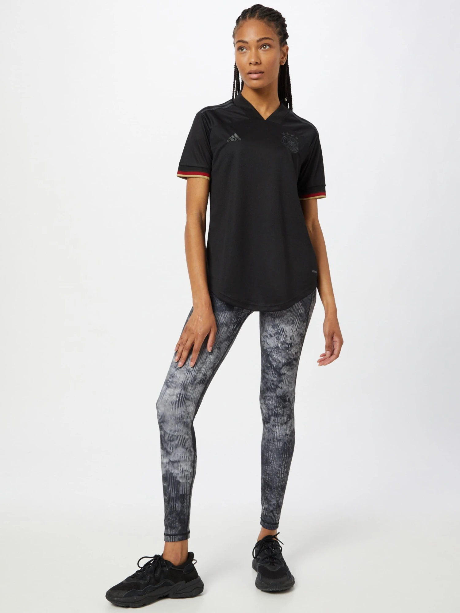 Adidas Sportswear Hauts Pratiques Fonctionnels Maillot DFB Away EM 2021 Femme Noir 4 Adidas Sportswear Hauts Pratiques Fonctionnels Maillot DFB Away EM 2021 Femme Noir – Image 4